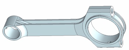 CAD-Modell eines H-Schaft TMK-Pleuels